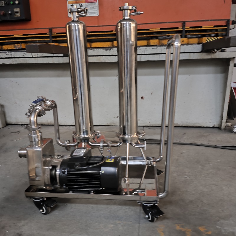 XTC-XSX120-CL2-不锈钢串联小推车精密微孔滤芯过滤器